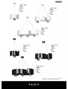 Sospensione Moderna 1 Luce Houyi In Acciao Nero E Cromo