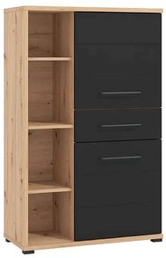 ELLIE - madia due ante quattro cassetti moderna cm 89,5 x 40 x 141,5 h