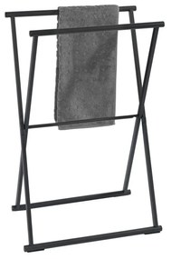 Porta asciugamani pieghevole nero Lava - Wenko