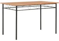 Tavolo da Pranzo Marrone 120x70x75 cm MDF 281402