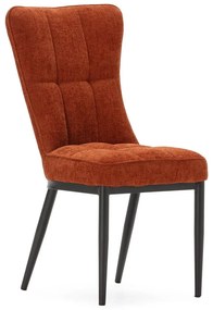 Sedie da pranzo in set color terracotta 2 pz Damon – Marckeric