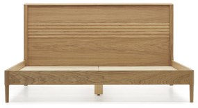 Kave Home - Letto Lenon in legno e rovere impiallacciato per materasso 180 x 200 cm FSC MIX Credit