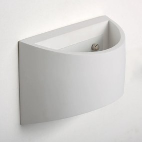Applique da Parete in Gesso Pitturabile 200x120x85mm G9