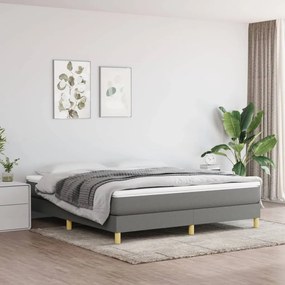 Giroletto Senza Materasso Grigio Scuro 160x200 Cm Tessuto /