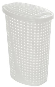 Portabiancheria Salvaspazio 45 Lt Feridras "Slim" Bianco
