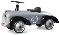 Auto Cavalcabile Vintage da Corsa per Bambini Baghera Speedster Argento