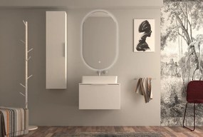 Mobile da bagno sotto lavabo BADEN HAUS MODULA bianco laccato opaco L 70 x H 43 x P 44 cm 3 cassetti, lavabo non incluso