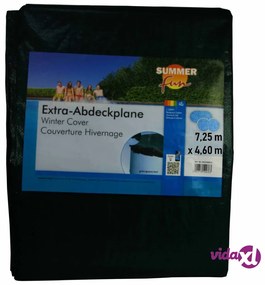 Summer Fun Copertura Invernale per Piscina Ovale 725 cm in PVC Verde
