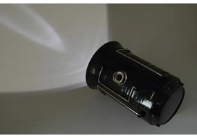 LED Lampada solare portatile LED/1200mAh nera