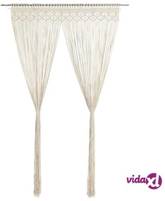 vidaXL Tenda Macramè 140x240 cm in Cotone