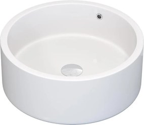Lavabo da appoggio RUNDTOM Ø 41,5 cm in ceramica, bianco