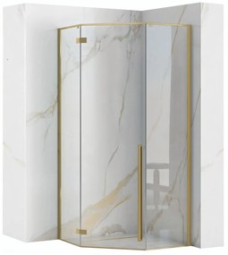 Cabina doccia DIAMOND 100x100 BRUSH GOLD