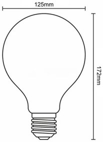 Lampadina LED FILAMENT G125 E27/13W/230V 4000K