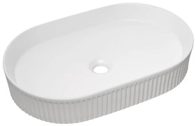 COMAD BEYOND 3 WHITE (E-6531) - Lavabo da appoggio BEYOND 56x36 cm bianco lucido