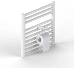 Portarotolo in Abs Bianco Serie Smart per Scaldasalviette e Termoarredo L. 12.6