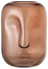 Vaso in vetro marrone Face - Bloomingville