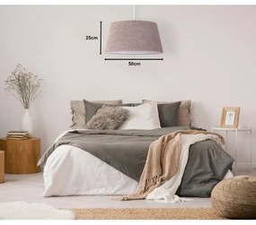 Duolla - Lampadario a sospensione con filo BOUCLE 1xE27/15W/230V diametro 50 cm marrone