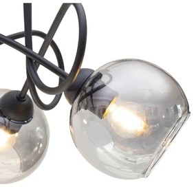 Lampadario a plafone LATIL 5xE27/60W/230V nero