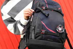 Zaino scuola coocazoo PORTER, Lava Lines, certificato AGR