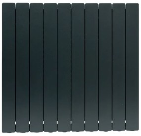 Radiatore acqua calda PRODIGE MODERN in alluminio, 10 elementi, interasse 700 mm, black coffee