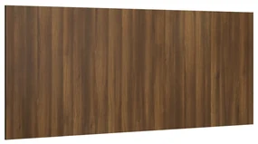 Testiera letto rovere marrone 200x1,5x80 cm legno multistrato