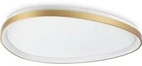 Plafoniera Contemporanea Gemini Metallo Ottone Led Integrato 41W 3000K Ip20