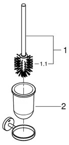 GROHE 41169000 - Set START per la pulizia del WC, cromo opaco