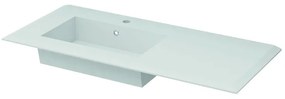 Lavabo rettangolare Bellagio L 106 x P 46 x H 18 cm in resina bianco