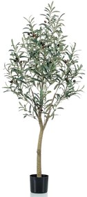 Ulivo Artificiale 140 Cm İn Vaso Di Plastica /
