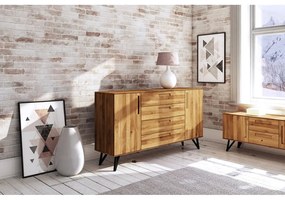 Cassettiera alta in rovere 182x100 cm Golo - The Beds