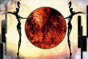 Stampa su tela – Danza africana