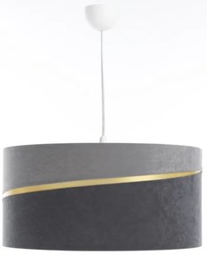 Lampadario a sospensione con filo SWING 1xE27/60W/230V grigio/oro