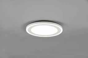 Plafoniera  carus led rotonda bordo bianco r67223331