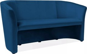Divano TM-3 Velvet in velluto blu navy – 160x60x76 cm