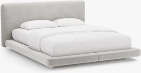 Letto imbottito Linea in velluto Magic Velvet - 200x200 cm