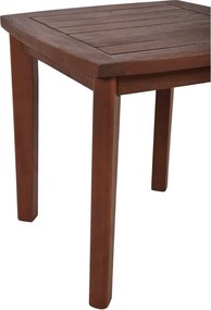 Sedia a dondolo in legno marrone scuro con tavolino Sinaloa - Garden Pleasure