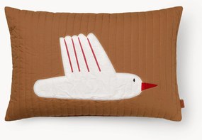 Copricuscino in cotone organico Bird