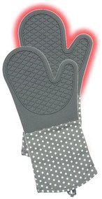 Set di 2 guanti da forno in silicone grigio Forno - Wenko