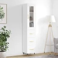 Credenza Bianca 34,5x34x180 cm in Legno Multistratocod mxl 101842