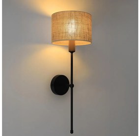 Lampada da parete MADELA 1xE14/40W/230V iuta/nera