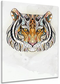 Quadro su tela – Tigre con motivo