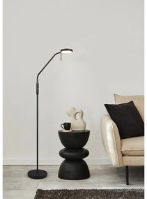 Lampada da terra nera (altezza totale 160 cm) Moreno – Reality