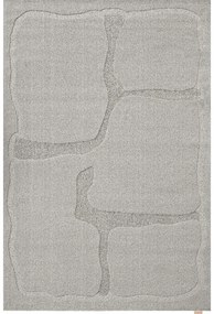 Tappeto in lana grigio 200x300 cm Morphic Organica - Agnella