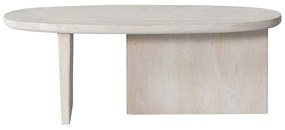 Tavolino da salotto di colore naturale in mango massiccio 110x60 cm Seam – WOOOD