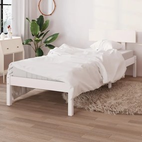 Giroletto Bianco İn Legno Massello 75x190 Cm Small Single /