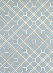 GP & J Baker Carta da parati Langdale Trellis - Soft Blue