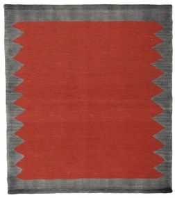 Kilim Tappeto persiano 90x100 Rosso (Iran) Tessuto A Mano