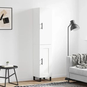 Credenza Bianca 34,5x34x180 Cm İn Legno Multistrato /