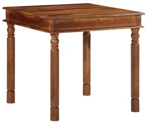 Tavolo Da Pranzo 80x80x77 Cm Legno Massello Di Acacia /