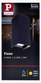 Paulmann 94326 - 2xLED/2,8W IP44 applique da esterno FLAME 230V